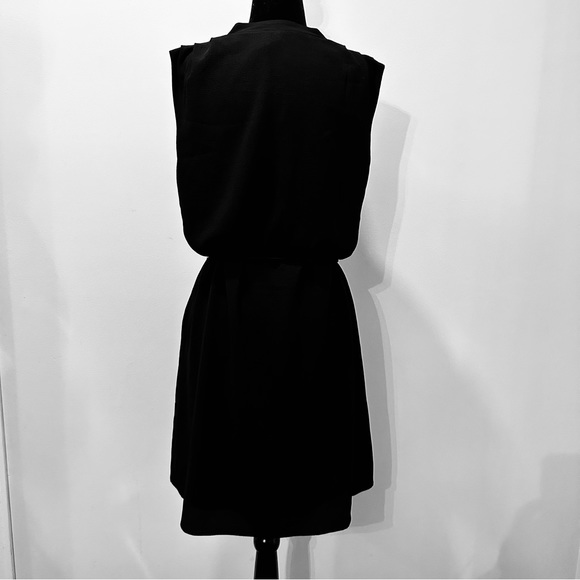 Women’s RW & Co. Sleeveless Dress with Pockets and Adjustable Straps in Black, M - Picture 4 of 7